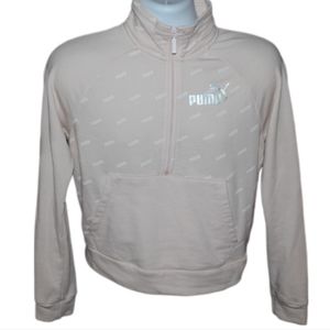 Puma 1/4 zip up Turtle Neck Activewear Sweater Size small